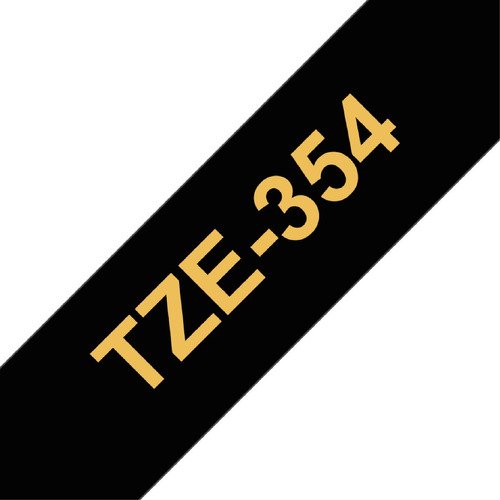 CINTA ADHESIVO NEGRA TZE354 24MMX8MTS