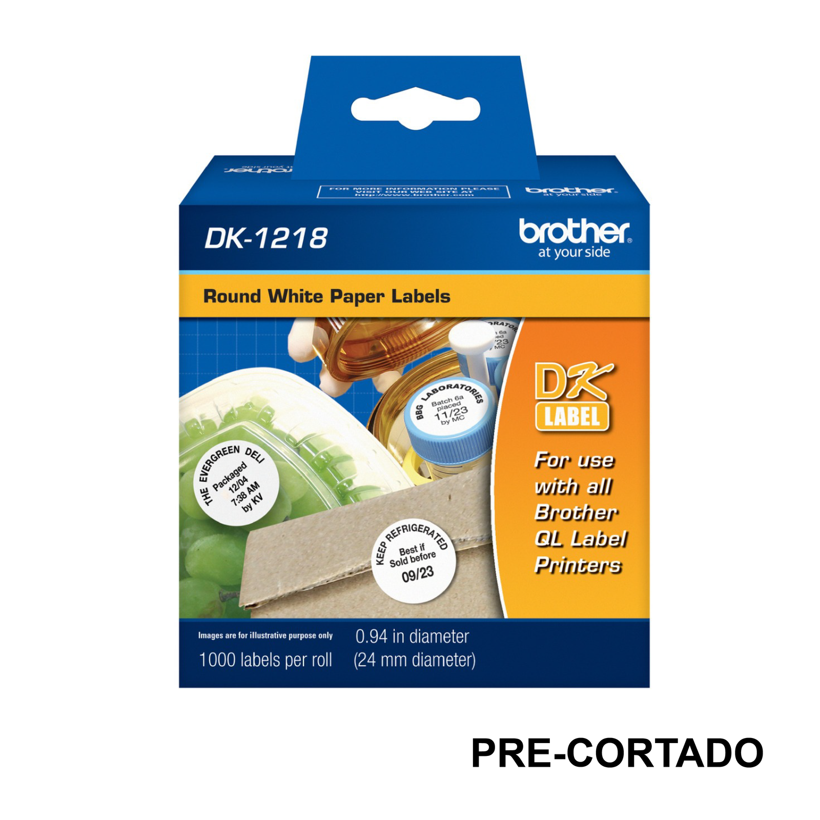 ROLLO PRE CORTADO DK-1218 24MM DIAMETRO - Imagen 3