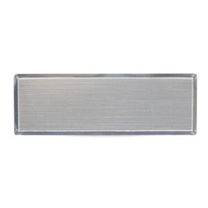 PLACA ID - 391 REGULAR - METAL PLATA - FAST PRINT PLATA - IMAN