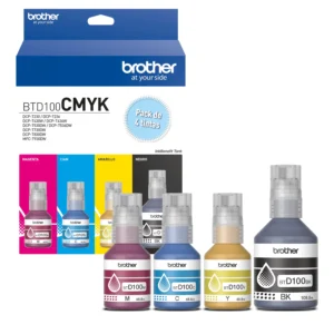 Tintas Brother BTD100BKCMYK PACK 4 Colores